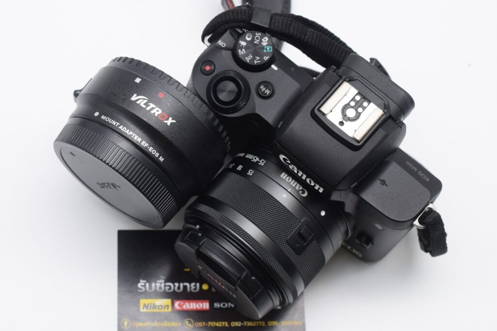 #รับซื้อเเละขายกล้องเลนส์มือสอง Canon
#M50+15-45STM+Adapter ราคา 14,590- รวมส่ง
... 29 495593701 1127834639372054 2596483397155577113 n